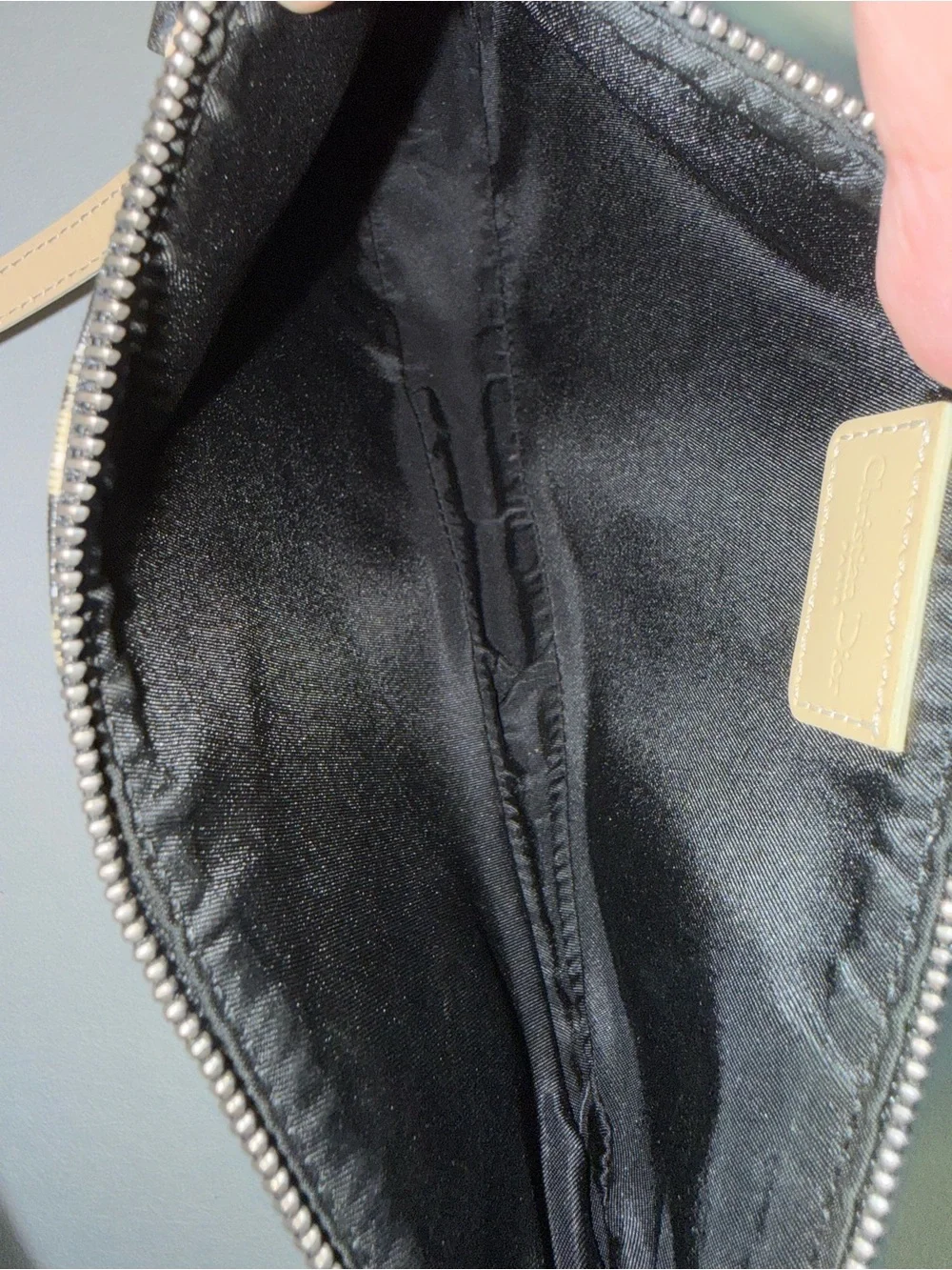 Vintage Christian Dior Saddle Pochette Shoulder Bag